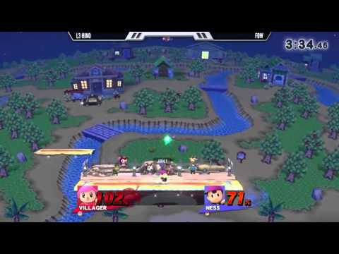 Smash WiiU - TBZs15e4 - WSF - L3 Hino (Villager) vs FOW (Ness)
