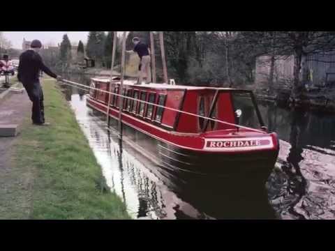 Mirfield Boat Company Launch 'The Rochdale' Restoration Narrowboat.