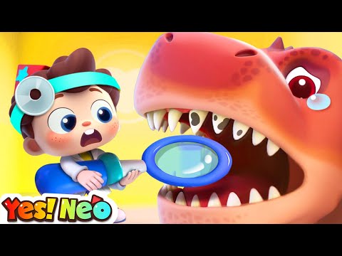 T-rex Has a Toothache😭| Good Habits Song | Dentist Song | Nursery Rhymes & Kids Songs | Yes! Neo