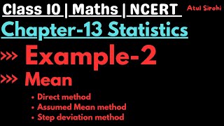 Example-2 | Chapter-13 STATISTICS | Class 10 Maths | NCERT