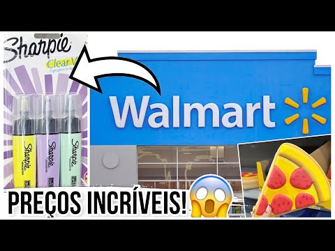 DIA DE WALMART NOS EUA 🇺🇸🛒 SETOR DE MATERIAL ESCOLAR 2022 - VOLTA ÀS AULAS 2022 - WALMART EUA