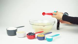 Measuring spoons & cups - Cuillères et tasses à mesurer - Blue