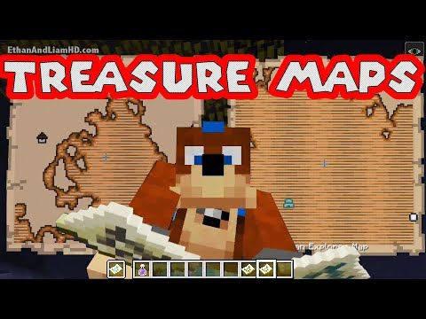 Treasure Maps - How to Use : Minecraft : TU54 TU55 : Xbox + ps3 + ps4