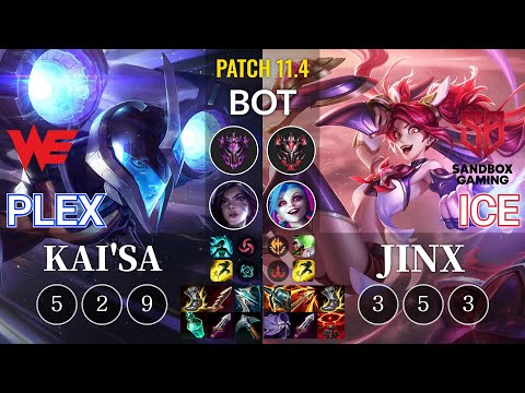 WE Plex Kai'Sa vs SB.A Ice Jinx Bot - KR Patch 11.4