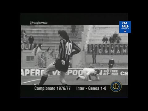 1976-77 (6^ - 21-11-1976) INTER-Genoa 1-0 [Anastasi] Estratto D.S.Rai / 'Highlightings' InterChannel