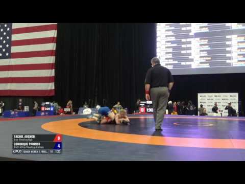 55 Con-Semi - Rachel Archer (Aries WC) vs. dominique Parrish (Scotts Valley Wrestling Academy)