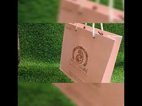 Pink gold foil bag, for shopping, capacity: 1kg