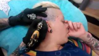 Pengerzz Tattoos | Head Tattoo | Abstract Dot Work