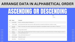 How to Arrange Data in Alphabetical Order in PHP | How to Sort Data in Alphabetical Order Using AJAX
