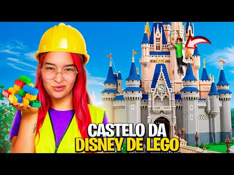 WE BUILD THE BIGGEST LEGO IN DISNEY *we broke it