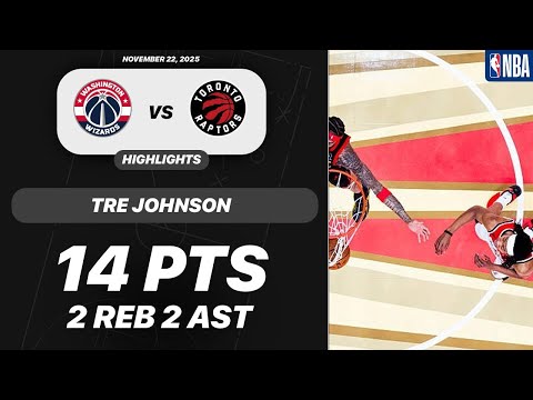 Tre Johnson vs Toronto Raptors | 14 PTS 2 REB 2 AST 1 BLK | NBA 11-21-2025 Highlights