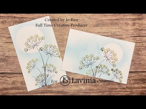 Minimal Supplies design by Jo Rice #laviniastamps #cardmakingvideo