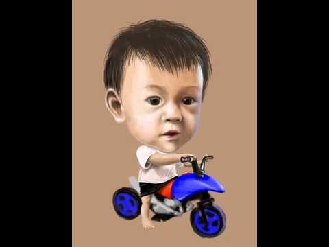 iPad2 Speed Drawing : Dominic Lo with Motor