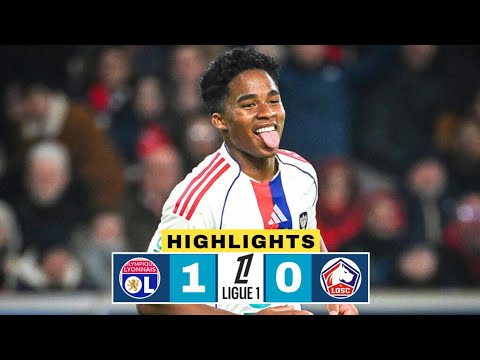 Lyon vs Lille 1-0 Resumé | Noah Nartey Goal | Ligue 1 | Endrick | OL - LOSC Highlights 