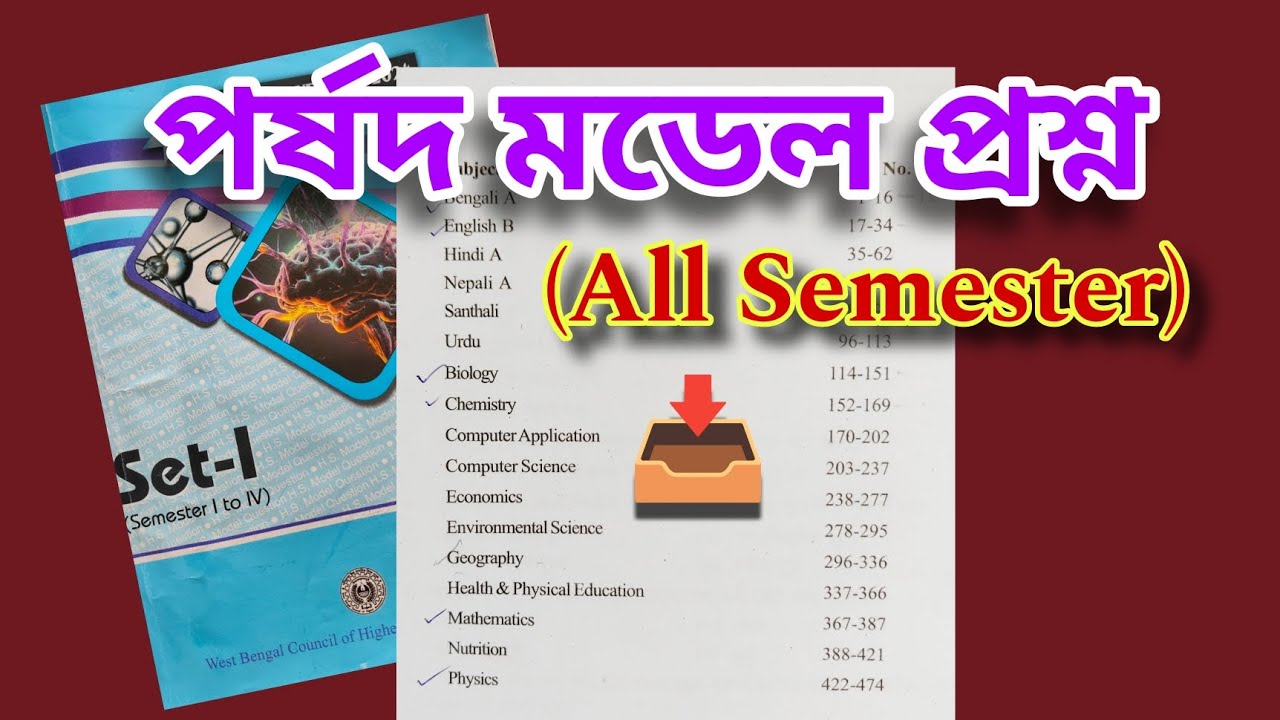 Download WBCHSE Model Question Paper Pdf 2024 || WBCHSE Model Questions English