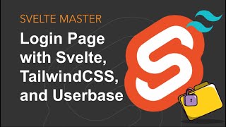 Login Page with Svelte, TailwindCSS, Userbase
