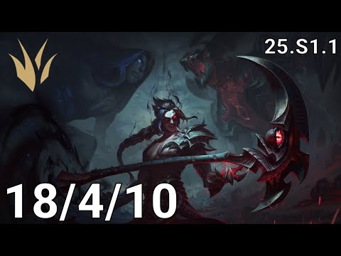 Kayn Jungle vs Diana - EUW Master | Patch 25.S1.1