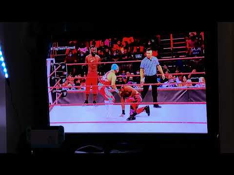 Raw: The New Day vs. T Bar and Mace: Tag Team Match