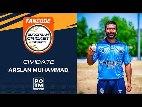 POTM: A.Muhammad - CIV vs JAB | Highlights | FanCode ECS Brescia, 2022 Day 4 | ECS22.374