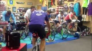 preview picture of video 'Indoor hill cycling training'