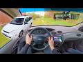 Road Trip On A Ford Focus I 2000 2 0 Split Port 111 Hp Very Old American Wagon POV Drive
