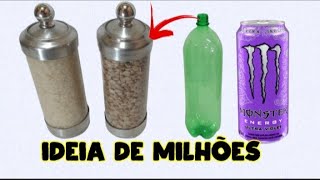 aprenda fazer essa ideia com com latinha de cerveja