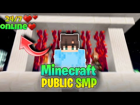 24/7 Public SMP Minecraft Server IP Port Revealed! 😱
