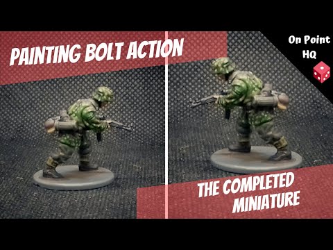 Bolt Action painting - Waffen SS camouflage completed figure