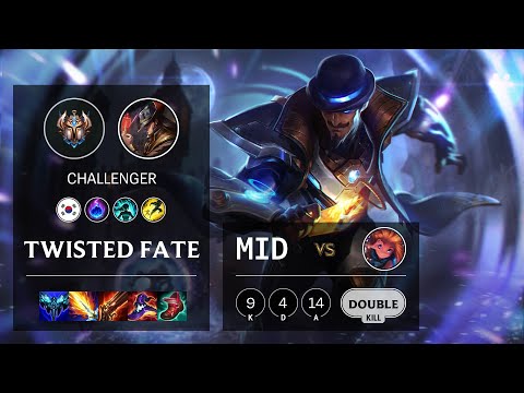 Twisted Fate Mid vs Zoe - KR Challenger Patch 11.9