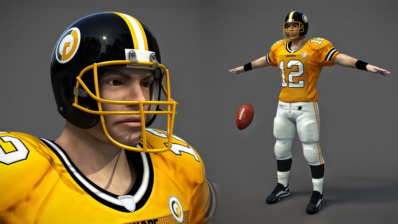 Jogador de futebol americano v3 Modelo 3D