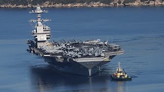 El USS Gerald R. Ford zarpa de Creta rumbo a Irán y con parada en Israel