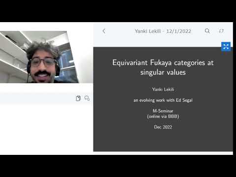 Yanki Lekili - Equivariant Fukaya categories at the singular value