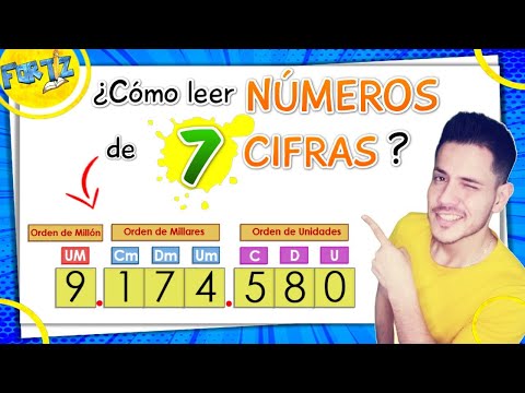 ¿Cómo se leen números de 7 cifras? |Explicación super fácil para niños😀