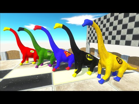 Hunting Found Jurassic World Evolution 5 Brachiosaurus Dc Comic Superhero - Dinosaurs Race Champions
