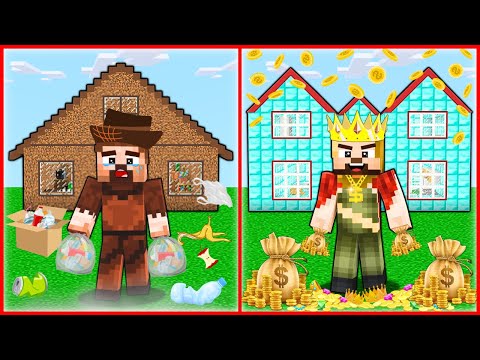 ŞEHİRDE HER ŞEY TERSİNE DÖNDÜ, ZENGİN VE FAKİR DÜŞMAN OLDU! 😱 - Minecraft