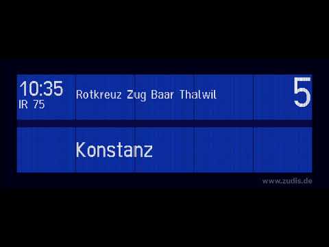 Gleis 5 IR 75 nach Konstanz in Luzern | Isabelle Augustin Stimme | Alte SBB Stimme