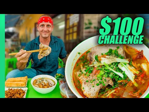 Vietnam $100 Street Food Challenge!! Best Street Food in Danang!!!
