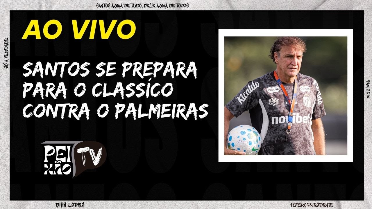 AO VIVO DO CT! SANTOS TREINA PARA PEGAR O PALMEIRAS!