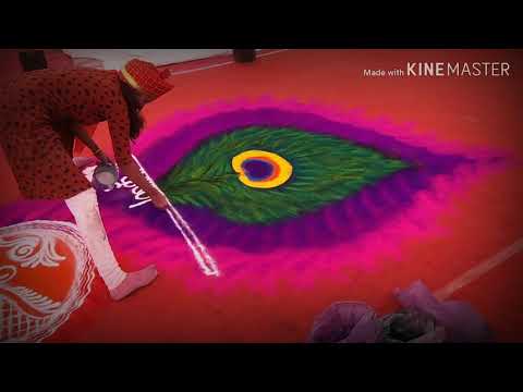 rangoli design time lapse by rajashri junnarkar