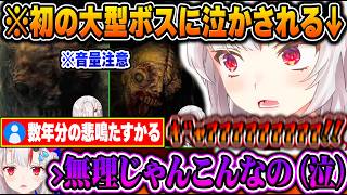 ボスが怖過ぎて悲鳴のオンパレード&初見ギミックに泣かされてしまうお嬢が可愛過ぎたw【ホロライブ 切り抜き Vtuber 百鬼あやめ】