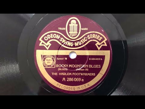 ODEON SWING 286069: THE HARLEM FOOTWARMERS Rocky Mountain Blues - JACK PURVIS Dismal Dan 1930 NYC