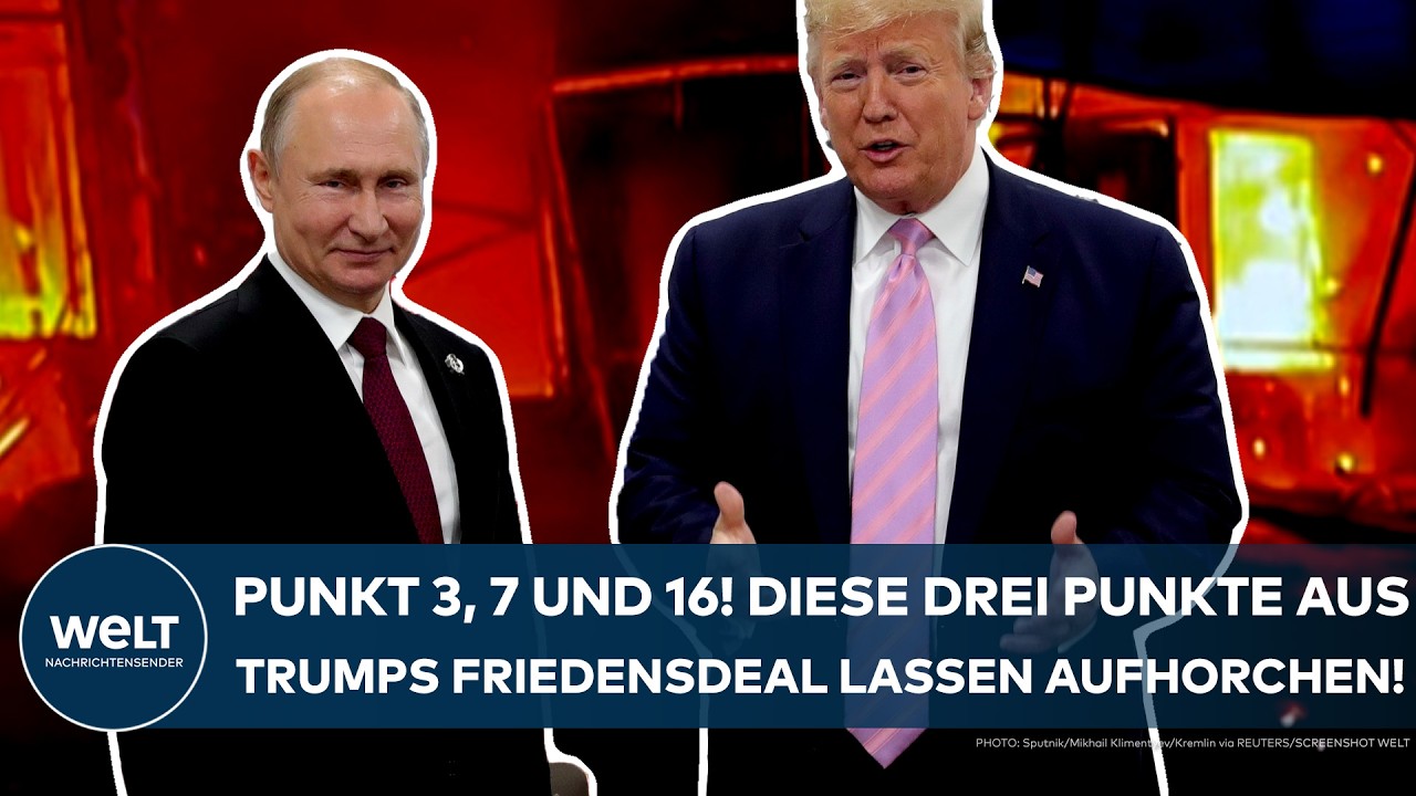 UKRAINE-KRIEG: Punkt 3, 7 und 16! Diese drei Punkte aus dem Trump-Friedensplan lassen aufhorchen!