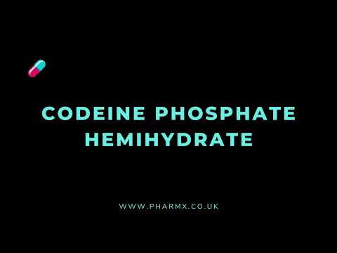 How to pronounce Codeine phosphate hemihydrate