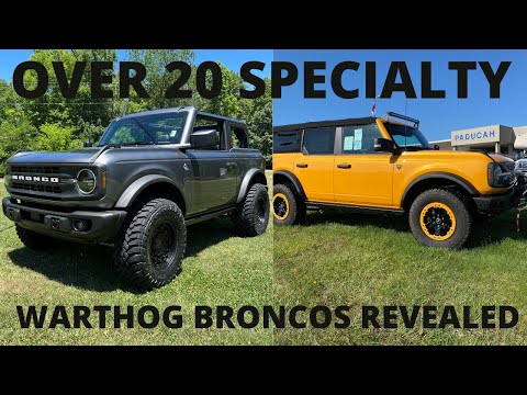OVER 20 SPECIALTY WARTHOG BRONCOS REVEALED