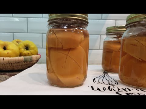 Preserved Quince Fruit - 2 Methods   طريقتين للإحتفاظ بالسفرجل لمدة طويلة بدون مواد حافظة