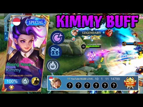 KIMMY BUFF!! KIMMY BEST BUILD 2023 TOP 1 GLOBAL!! KIMMY HACK DAMAGE GAMEPLAY - MLBB