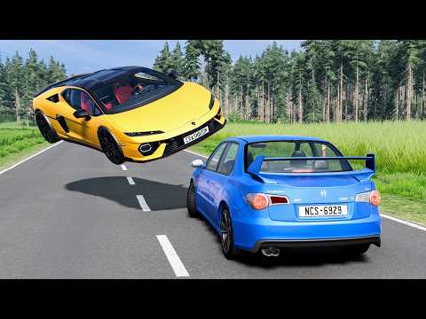 High Speed Traffic Car Crashes #265 - BeamNG Drive | CrashBoomPunk