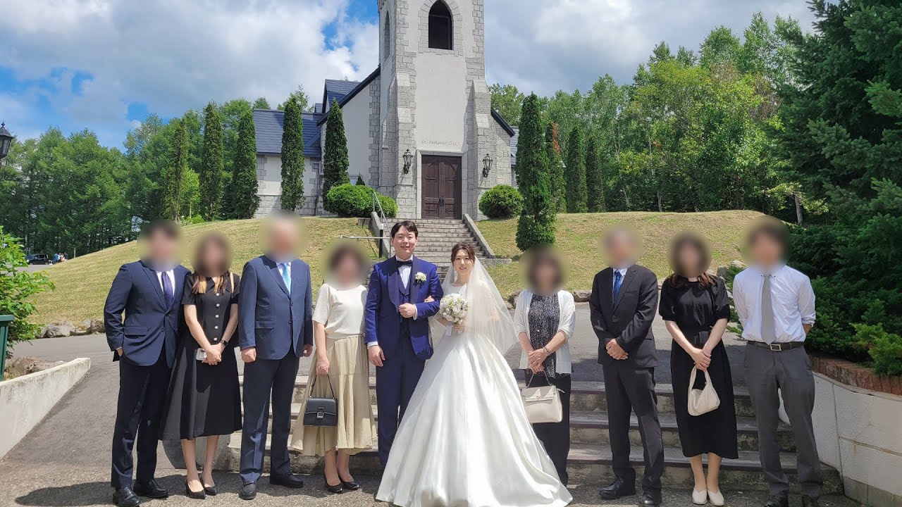 JPN│드디어 결혼식을 올렸습니다!! in 홋카이도 / 스몰웨딩 / 양가상견례 / 가족끼리 첫 만남 / 너무 긴장한 나머지 촬영을 못 해서 촬영분이 부족한 건 함정
