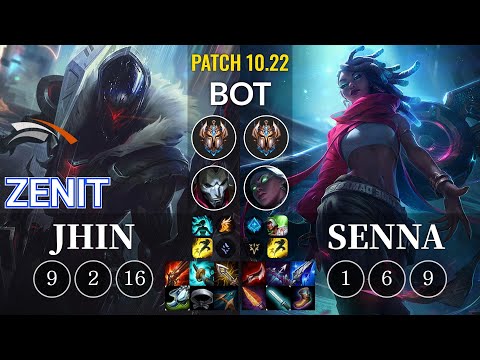 HLE Zenit Jhin vs Senna Bot - KR Patch 10.22