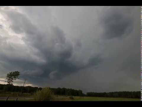 Time-lapse Thunderstorm N Midland County MI